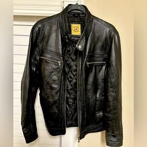 Women’s Small Black Genuine Leather Jacket
